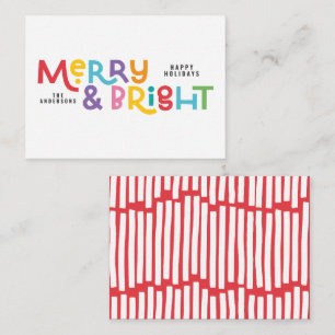 Tarjeta Pequeña presupuesto Todo es brillante Navidades brillantes