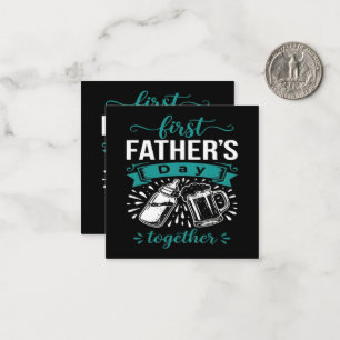 Tarjeta Pequeña Primer Día del Padre Juntos