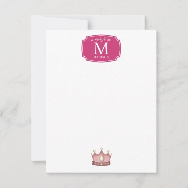 Tarjeta Pequeña Princesa se viste de cuento de hadas (Anverso)