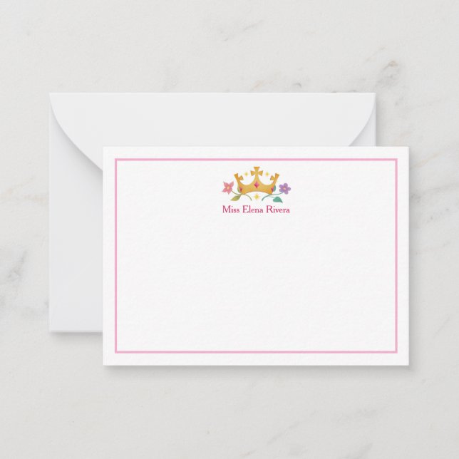 Tarjeta Pequeña Princesses of Heaven™ Stationary (Anverso)