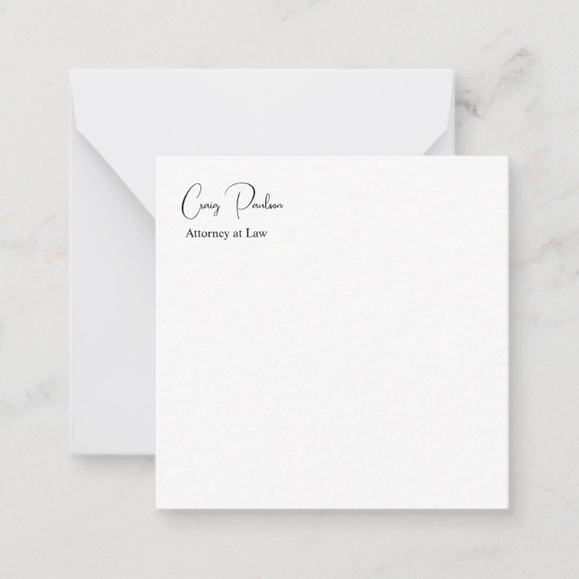 Tarjeta Pequeña Procurador de moda en Derecho Especial Único (Anverso)