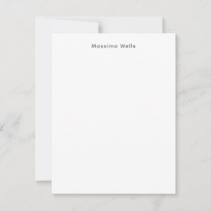 Tarjeta Pequeña Profesión Sencillo Simple Blanco Atractivo