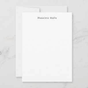 Tarjeta Pequeña Profesión Sencillo Simple Blanco Atractivo
