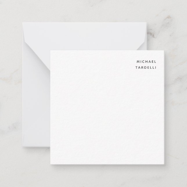 Tarjeta Pequeña Profesional Clásico minimalista (Anverso)