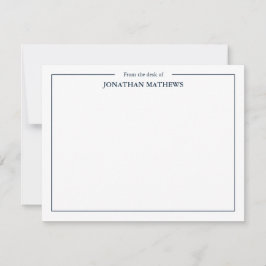 Tarjeta Pequeña Profesional Desde el escritorio de Square Border B