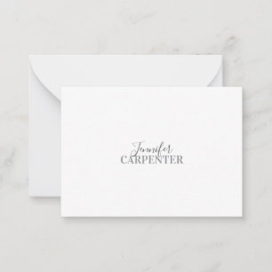 Tarjeta Pequeña Profesional elegante moderno minimalista sencillo