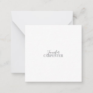Tarjeta Pequeña Profesional elegante moderno minimalista simple