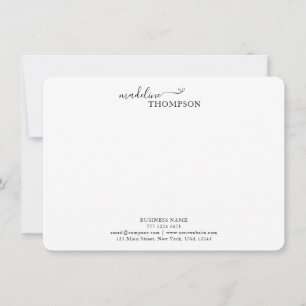Tarjeta Pequeña Profesional Estilismo de la tipografía de guiones