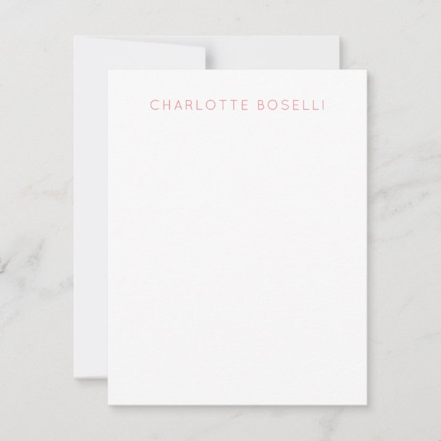 Tarjeta Pequeña Profesional minimalista elegante (Anverso)