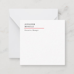 Tarjeta Pequeña Profesional minimalista moderno elegante y de moda