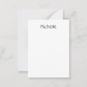 Tarjeta Pequeña Profesional Minimalista Moderno Nombre Propio