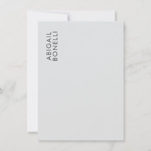 Tarjeta Pequeña Profesional minimalista moderno nombre propio llan