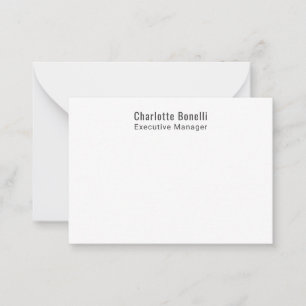 Tarjeta Pequeña Profesional Minimalista Moderno Plano 