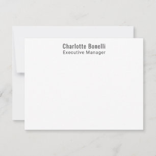 Tarjeta Pequeña Profesional Minimalista Moderno Plano 
