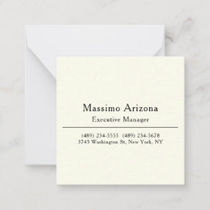 Tarjeta Pequeña Profesional Moderno Minimalista Simple