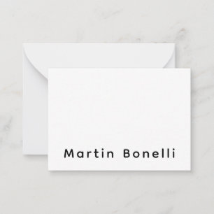 Tarjeta Pequeña Profesional Moderno Nombre Personalizado Propio