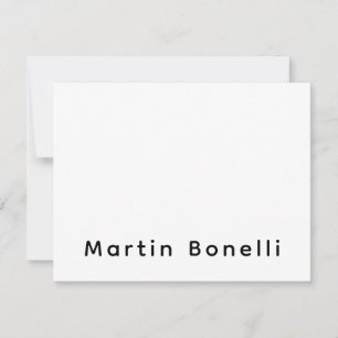 Tarjeta Pequeña Profesional Moderno Plano Personalizado Nombre Pro
