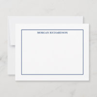 Profesional Simple Navy Blue Personalizado