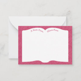 Tarjeta Pequeña Profesor de literatura de libros abiertos