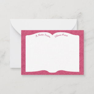 Tarjeta Pequeña Profesor de literatura de libros abiertos