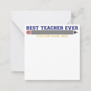 Tarjeta Pequeña Profesor Personalizado El Mejor Profesor - Regalo 