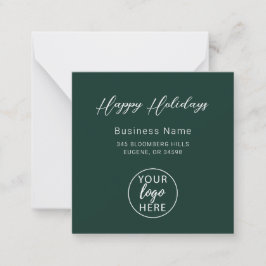 Tarjeta Pequeña Professional Business Logo Christmas Holiday 