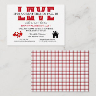 Tarjeta Pequeña Promoción Inmobiliaria Día de San Valentín