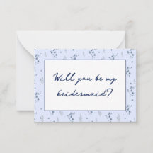 Propuesta de la criada de novias de color azul azu