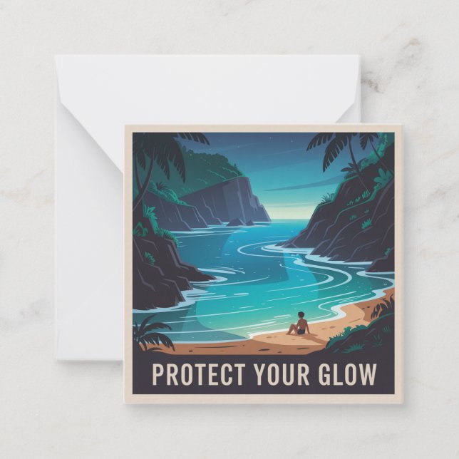 Tarjeta Pequeña Protect Your Glow (Anverso)