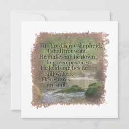 Tarjeta Pequeña PSALM 23:1 - Personalized Notecard