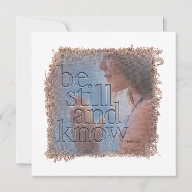 Tarjeta Pequeña PSALM 46:10 - Personalized Notecard (Anverso)