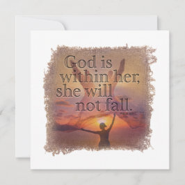 Tarjeta Pequeña PSALM 46:5 - Personalized Notecard