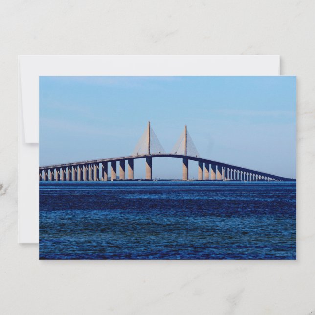 Tarjeta Pequeña Puente Sunshine Skyway (Anverso)