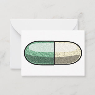 Tarjeta Pequeña Purpurina Fluoxetina