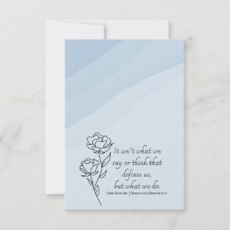 Tarjeta Pequeña ¿Qué nos define | Jane Austen