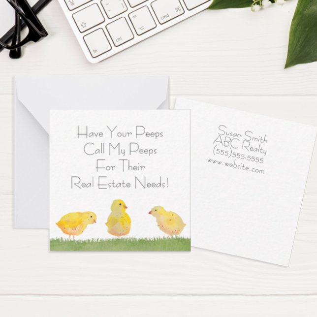 Tarjeta Pequeña Que tus compañeros llamen a mis compañeros (Personalized Easter pop by notecards)