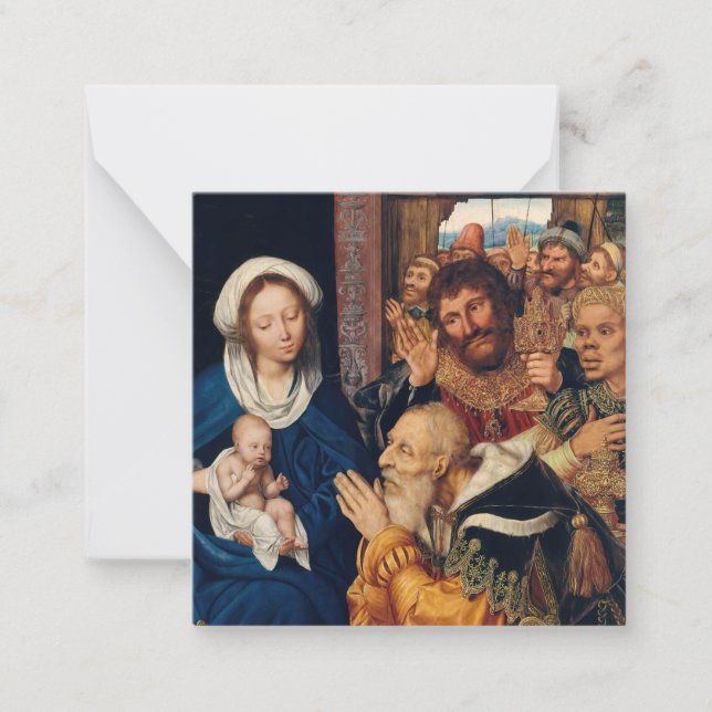 Tarjeta Pequeña Quentin Matsys - La Adoración del Magi (Anverso)