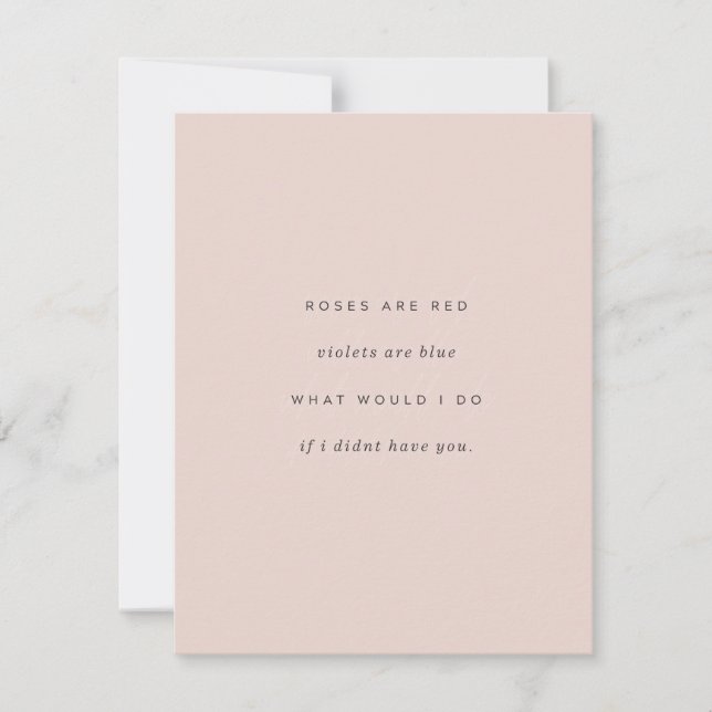 Tarjeta Pequeña Querido Valentine (Anverso)