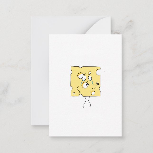 Tarjeta Pequeña Queso Gouda, tema de queso (Anverso)