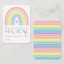 Rainbow Valentine, aula Personalizado Valentine