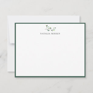 Tarjeta Pequeña Rama elegante del mar de la isla