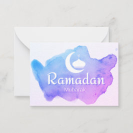 Tarjeta Pequeña Ramadan Mubarak