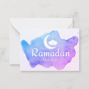 Tarjeta Pequeña Ramadan Mubarak