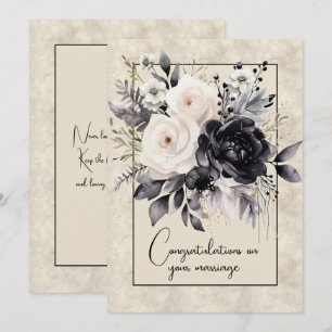 Tarjeta Pequeña Ramo floral de felicitación por tu boda