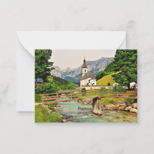 Tarjeta Pequeña Ramsau, Alpes bávaros