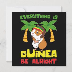 Tarjeta Pequeña Rasta Guinea Pig