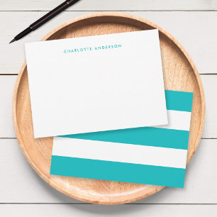 Tarjeta Pequeña Rayas Blancas Minimalistas Modernas y Color Person