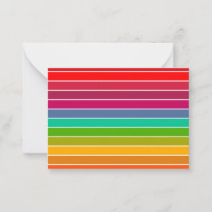 Tarjeta Pequeña Rayas de arte pop