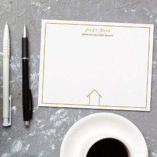 Tarjeta Pequeña Real Estate House Personalizado de Moda simple Rea