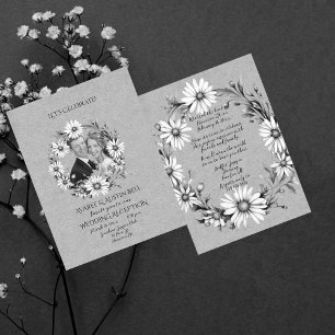 Tarjeta Pequeña Recepción de bodas después de celebración del Fies